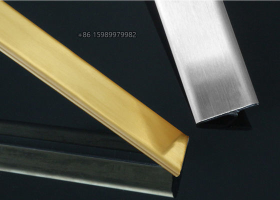 Efek Garis Rambut Stainless Steel T Profil Trim Strip T30 CNC Bending