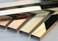 Profil U Stainless Steel Beralur 40mm PVD Plating Untuk Proyek Perumahan