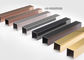 Disikat Stainless Steel U Profil cetakan dekorasi ketebalan 0,5mm Dilapisi PVD
